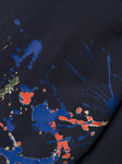 Name it - Donkerblauwe T-shirt met lange mouwen 'Creative minds are rarely tidy'