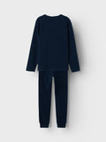 Name it - Donkerblauwe voetbal pyjama