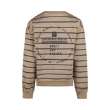 No way monday - Beige gestreepte sweater