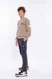 No way monday - Beige gestreepte sweater