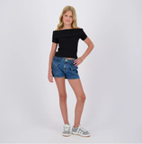 Raizzed - Zwarte schouderloze T-shirt