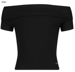 Raizzed - Zwarte schouderloze T-shirt