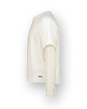 Raizzed - Witte blouse met kanten mouwen