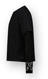 Raizzed - Zwarte blouse met kanten mouwen