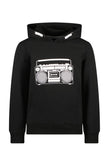 TYGO & vito - Zwarte hoodie met radiospeler
