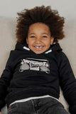 TYGO & vito - Zwarte hoodie met radiospeler