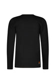TYGO & vito - Zwarte T-shirt met lange mouwen