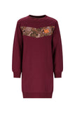 TYGO & vito - Bordeaux sweaterjurk