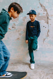 TYGO & vito - Donkerblauwe T-shirt met lange mouwen