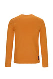 TYGO & vito - Okerkleurige T-shirt met lange mouwen