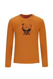 TYGO & vito - Okerkleurige T-shirt met lange mouwen