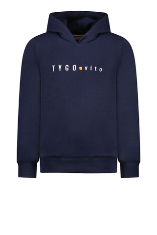 TYGO & vito - Donkerblauwe hoodie