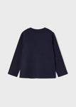Mayoral - Donkerblauwe (glow in the dark) T-shirt met lange mouwen