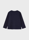 Mayoral - Donkerblauwe (glow in the dark) T-shirt met lange mouwen