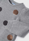 Mayoral - Grijze sweater met bollen