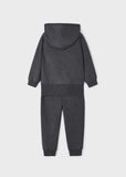 Mayoral - Set donkergrijze hoodie met joggingbroek