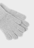 Mayoral - Lichtgrijze set van muts, sjaal en handschoenen