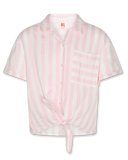 American Oufitters - Roze/wit gestreepte T-shirt