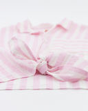American Oufitters - Roze/wit gestreepte T-shirt