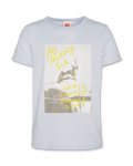 American Outfitters - Lichtblauw T-shirt met skateboard