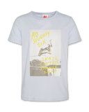 American Outfitters - Lichtblauw T-shirt met skateboard