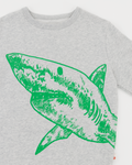 American Outfitters - Lichtgrijze sweater met haai