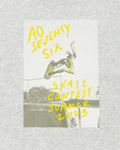 American Outfitters - Lichtgrijze sweater met skateboarder
