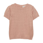 Brands4Kids/Minymo - Roze gebreide T-shirt
