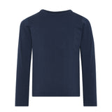 Brands4Kids/Minymo - Donkerblauwe T-shirt met lange mouwen met graafmachine