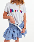 American Outfitters - Blauw/wit geruite rok