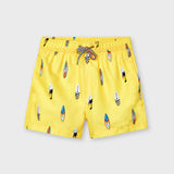 Mayoral - Gele zwemshort met surfplanken