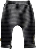 Bess - Donkergrijze gestreepte broek