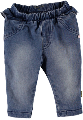 Bess - Jeansbroek met franjes