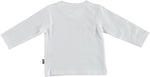 Bess - Witte T-shirt met lange mouwen met regenboog