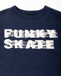 American Outfitters - Donkerblauwe sweater 'Funky skate'