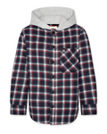 American Outfitters - Donkerblauwe, geruite jas