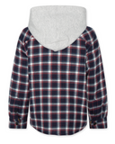 American Outfitters - Donkerblauwe, geruite jas