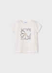 Mayoral - T-shirt met een bloem
