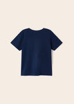 Mayoral - Donkerblauwe T-shirt met auto's