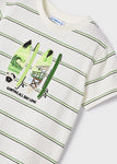 Mayoral - Gestreept T-shirt met surfboards