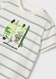 Mayoral - Gestreept T-shirt met surfboards