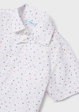 Mayoral - Wit hemd met gekleurde stipjes