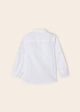 Mayoral - Wit linnen hemd met korte mouwen