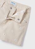 Mayoral - Beige short met bloemetjes
