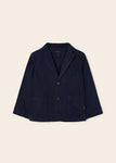 Mayoral - Donkerblauwe linnen blazer