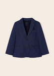 Mayoral - Donkerblauwe linnen blazer