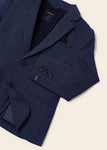 Mayoral - Donkerblauwe linnen blazer
