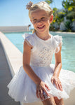 Mayoral - Roze tule rokje met glitters