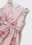 Mayoral - Roze bloemenjurk met strik