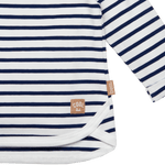 Bess - Blauw/wit gestreepte T-shirt met lange mouwen